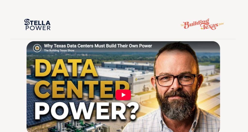 The Building Texas Show: Why Texas Data Centers Must Build Their Own Power